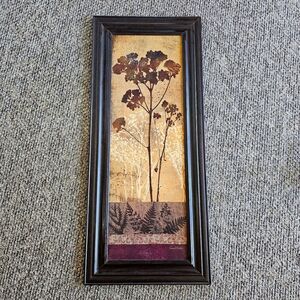 Golden Hour Floriental Fern Framed 3D Textured Print Conrad Knutsen 42" x 17.75"